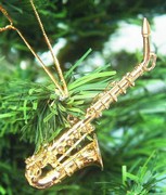 Ornament Sax Gold 3.25"